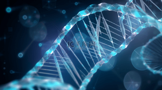 基因医疗科技背景图片_蓝色科技基因医美背景