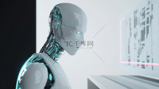 江南忆的机器人背景图片_人工智能科技机器人