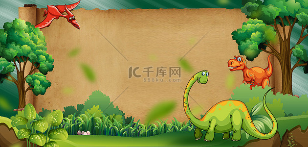 中华恐龙园背景图片_恐龙背景卡通恐龙