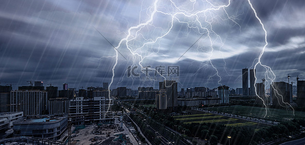 暴雨高清背景图片_暴雨安全预警高清背景