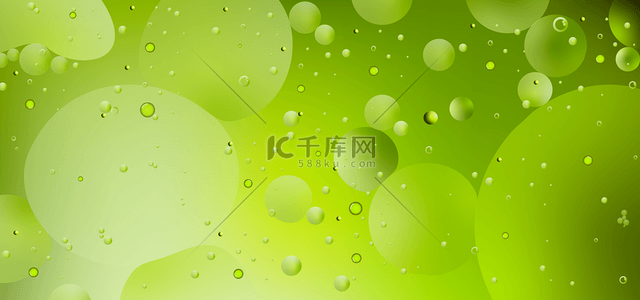 神奇科学背景图片_水油混合物抽象风格绿色背景