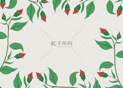 植物水彩海报背景图片_玫瑰花朵纹理抽象婚礼背景