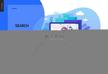 系列背景图片_商业系列-搜索页面 web 模板