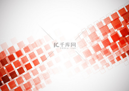 square背景图片_Background with red squares