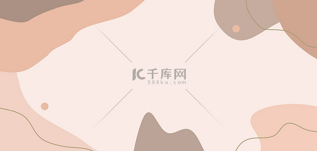 简约几何莫兰迪背景图片_简约几何莫兰迪色文艺扁平banner