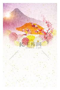 日本纸背景图片_野猪新年贺卡日本纸背景