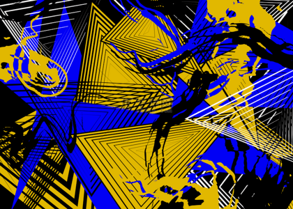 黄色活力背景背景图片_三角形几何形状抽象