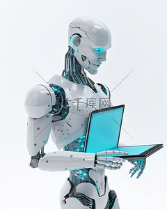 科技机器人背景图片_人工智能AI科技机器人