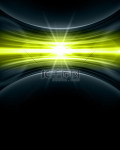 绿色环保模板背景图片_平滑技术光行