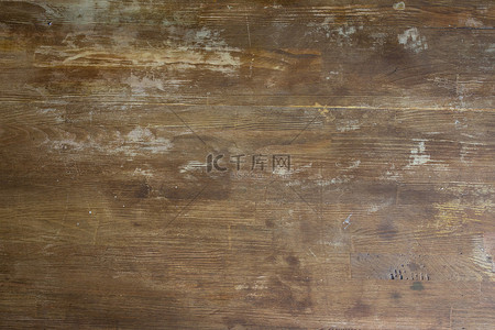 顶视图的旧破旧木桌面背景