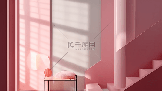 展台设计背景图片_创意夏天电商展示背景展台