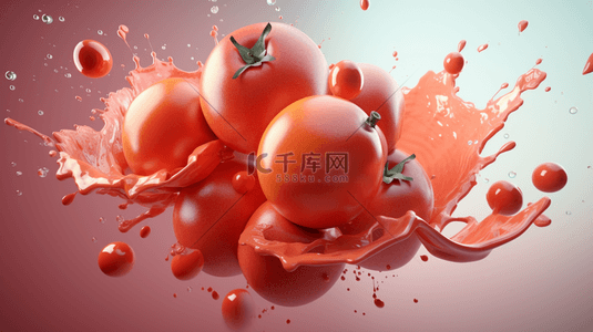 西红柿背景图片_红色创意西红柿水果