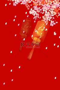 新年灯笼红色中国风海报