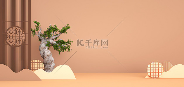 中国风c4d中国风背景