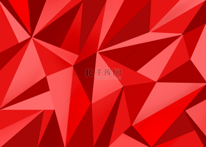 抽象色块装饰背景图片_简约三角形红色背景