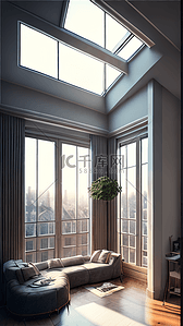 欧式窗户背景图片_欧式房产地产效果图