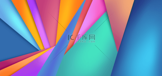 粉色雨伞图案背景图片_三角形色块拼接剪纸风格艺术背景