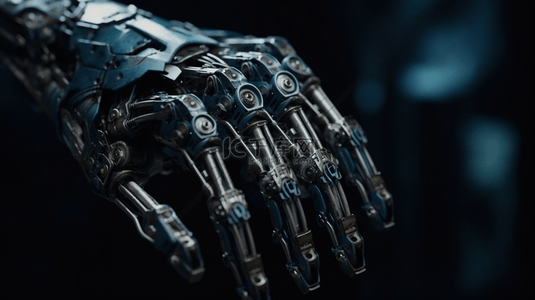 机械科幻背景图片_机械臂未来科技大数据人工智能科幻场景