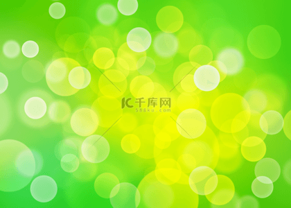 模糊圆圈背景背景图片_黄色模糊圆圈壁纸绿色光效背景