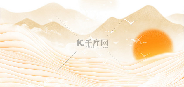 阳抽象背景图片_重阳节山峰传统重阳节