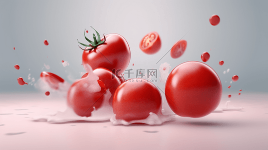 新鲜的创意西红柿蔬菜广告