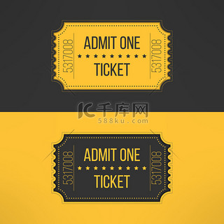 音乐会背景图片_时尚的复古风格的入场券。承认一个电影院、 剧场、 动物园、 节、 嘉年华、 音乐会、 马戏团事件。通过在线订票的图标。矢量图