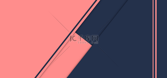 几何方块图案背景图片_蓝色粉色撞色几何形状线条色块背景
