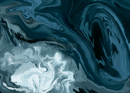 流体抽象蓝色纹理背景