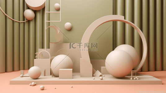 展示c4d背景图片_c4d创意电商背景