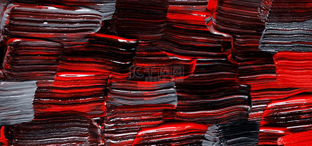 油画笔触抽象风格红色背景