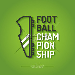 足球绿色背景背景图片_冠军的概念海报