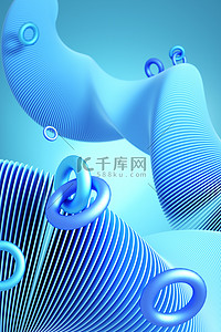 立体环形背景图片_抽象立体环形背景c4d