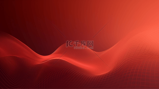 红色质感简约背景图片_红色创意曲线变幻线纹理