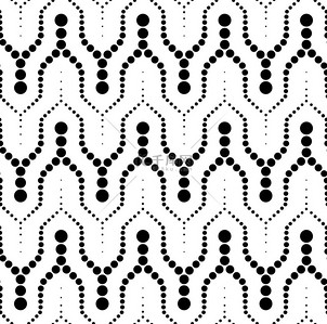 曲折步背景图片_黑色和白色圆点图案