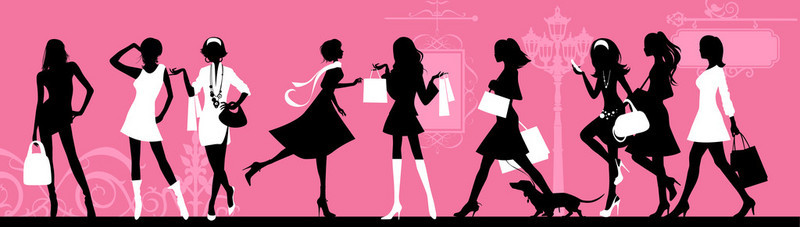 时尚购物购物背景图片_购物妇女.