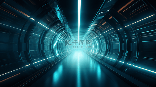 光效发散背景图片_科技隧道创意光效