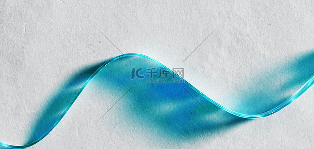 简约几何线条蓝色极简玻璃科技