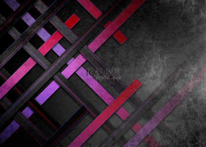 红色抽象线条素材背景图片_垃圾纹理彩色线条交叉几何抽象背景
