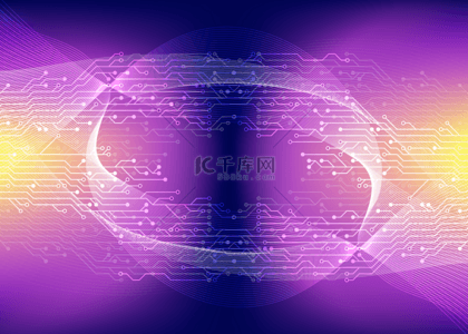 电脑光效科技主题紫色背景