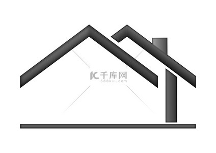 槐树logo背景图片_房子标志 logo