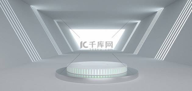 展台背景图片_展台c4d科技风展台背景