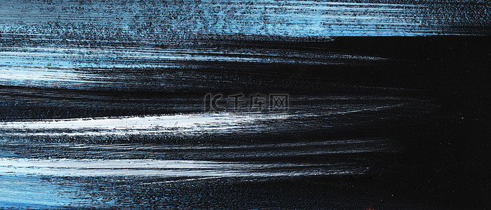 黑色刷子背景图片_灰色, 黑色, 白色蓝色条纹田庄背景手用柔和的刷子涂在一张色调的纸上. 