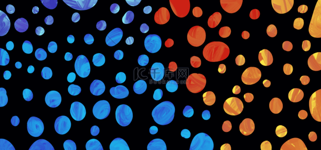 蓝色几何色块背景背景图片_波点水粉纹理艺术背景