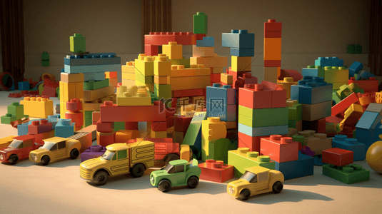 3D立体儿童积木玩具