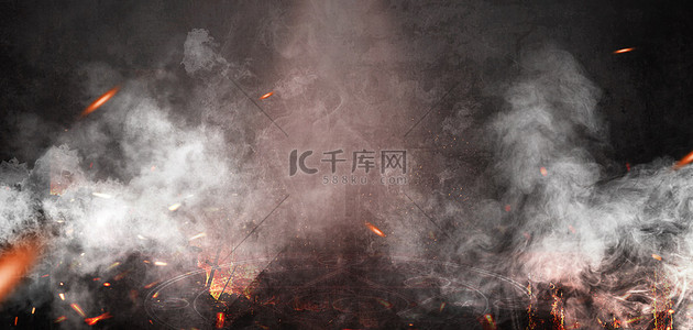 游戏战火火焰黑色大气游戏电竞比赛海报背景