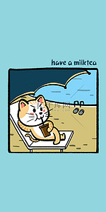 卡通可爱对话框背景图片_猫咪卡通手机壁纸背景