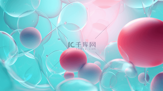 细胞背景背景图片_彩色生物科技细胞背景