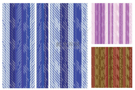 亚麻织物背景图片_优雅的条纹的色板集