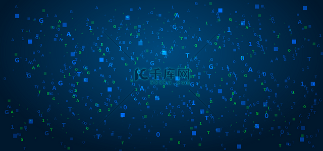 几何线条商务背景图片_数据代码蓝色星点抽象背景
