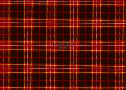 格子线条布料苏格兰红色背景